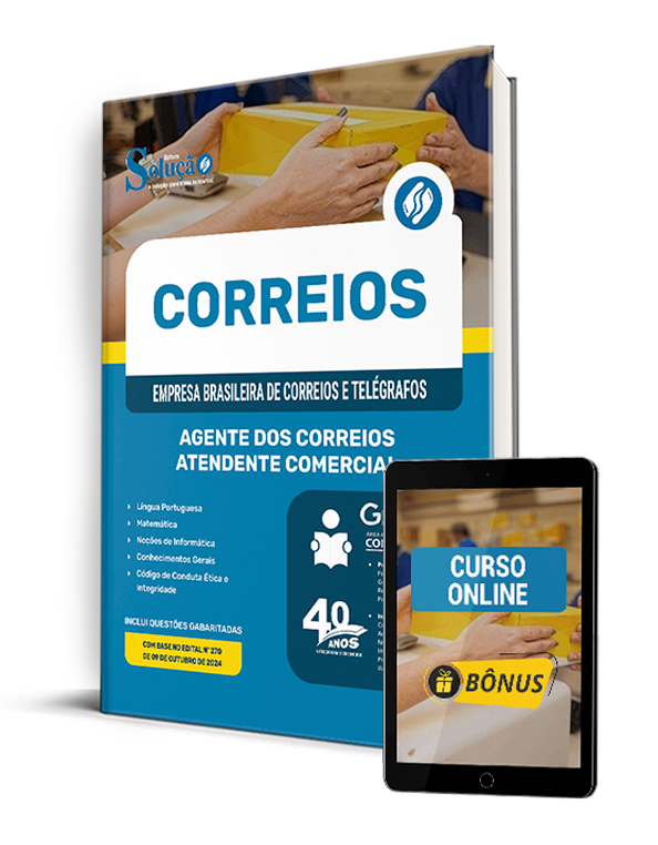 Baixar Apostila e Curso Online grátis Atendente Concurso Correios 2025